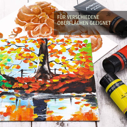 Artecho Acrylfarben Set Professional 20x120 ml, wasserfest, lichtecht