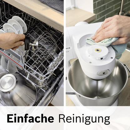 Bosch Küchenmaschine Serie 6 MUMS6EW13D – Silber/Weiss