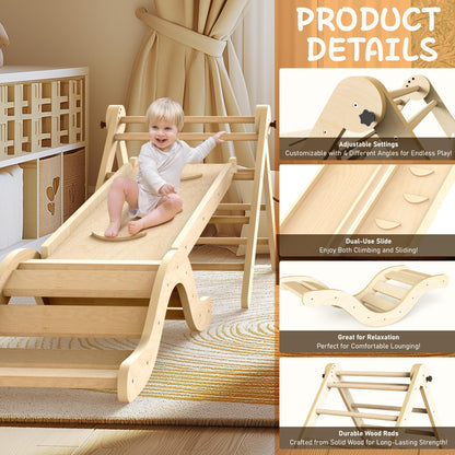 Montessori 7-in-1 Klettergerüst Indoor Spielset Kleinkind