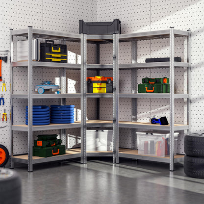 Monzana Schwerlastregal Eckregal Steckregal – 3er Set 2625 kg