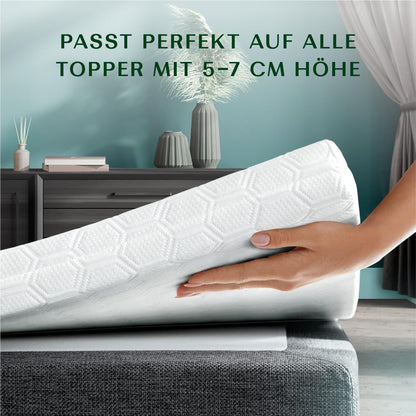Wendre Topper Bezug 180x200 cm, 3-seitiger Reissverschluss, waschbar