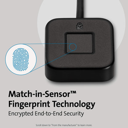 Kensington VeriMark Desktop Fingerabdruckleser - Schwarz