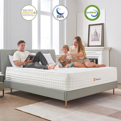 Hiepunos Memory-Foam-Taschenfederkern Matratze - Mittelfest 120x190cm