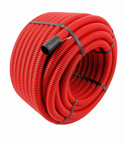 Erdwellrohr M32 mm Elektrorohr unterirdisch – Rot 50 Meter