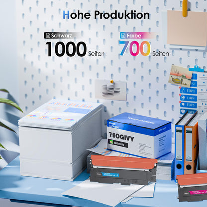 NOGIVY 117A Toner Set 4er-Pack kompatibel für HP Color Laser MFP 178nw