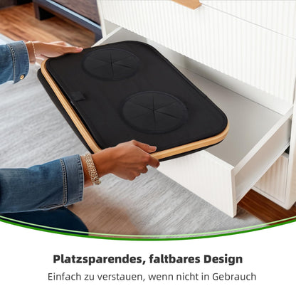 SYLANDO Pfandflaschen-Sammelbehälter 140 L mit Deckel, schwarz