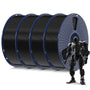 SUNLU PLA Filament 1.75 mm Schwarz, 4x 1 kg Spule für 3D Drucker, vier schwarze Filamentspulen