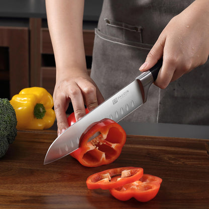 PAUDIN Messerset 5-teilig Küchenmesser - Carbon Edelstahl