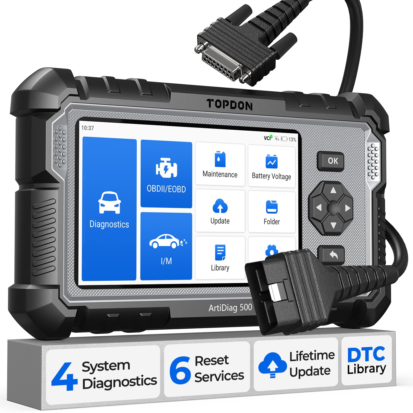 TOPDON ArtiDiag500 AD500 OBD2-Diagnosegerät, 4-System-Diagnose