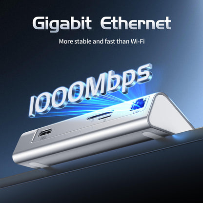 Intpw P9R PRO USB C Hub 10-in-1 Docking Station 4K HDMI PD 100W