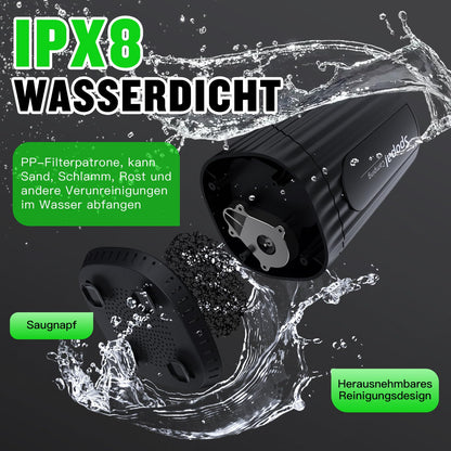 Spopal Campingdusche mit Pumpe, tragbar, 10000 mAh, IPX8