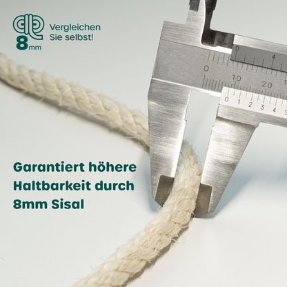 HAPPYPET Cooper Kratzbaum stabil - grosse Katzen 150cm Creme