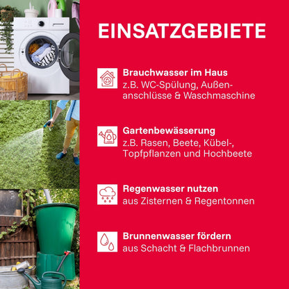T.I.P. Hauswasserwerk HWW 900/25, 600 W, 2800 l/h, 42 m Förderhöhe