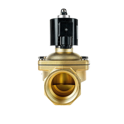FSA Magnetventil Messing 2" 230V AC Viton stromlos geschlossen