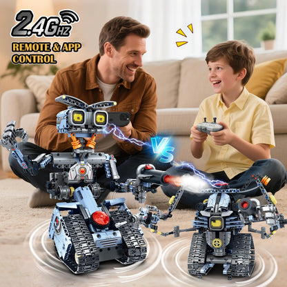 HiWEEGO Technik Roboter Bausatz 5-in-1 mit App, 699 Teile