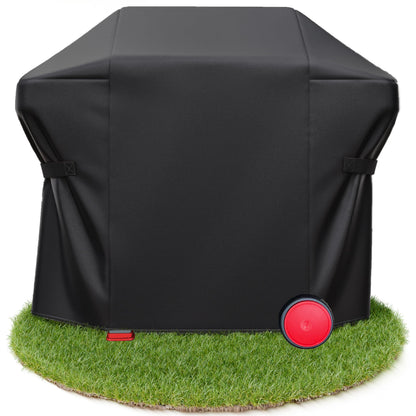 AMZBBQ Grillabdeckung wetterfest 135 x 115 x 65 cm, wasserdicht aus reissfestem Polyester mit Steckschnallen