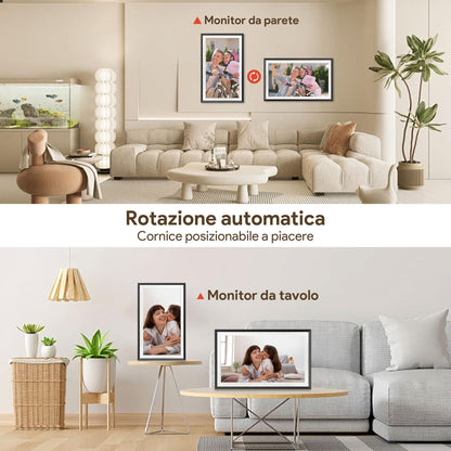 Frameo Digitaler Bilderrahmen 15.6 Zoll 32GB Full HD WLAN