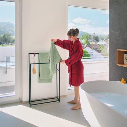 GARDELI® Handtuchständer stehend extra gross Schwarz
