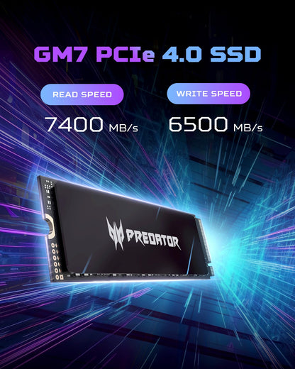 acer Predator GM7 Interne Gaming SSD - 2TB M.2 NVMe PCIe 4.0