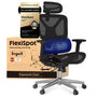 FLEXISPOT ErgoX ergonomischer Bürostuhl mit 3D-Armlehnen, schwarz