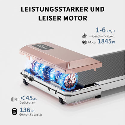 Superun Raceable Walking Pad Laufband – 2.5 PS, App & Fernbedienung