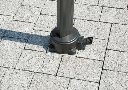 Schneider Universal-Bodenanker 897-50 für Ampelschirme, silbergrau