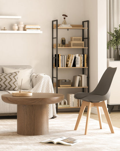 WOLTU Esszimmerstühle 4er Set – Kunstleder Skandi Grau