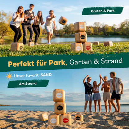 STAKK Outdoor-Wurfspiel für Kinder und Erwachsene aus Holz