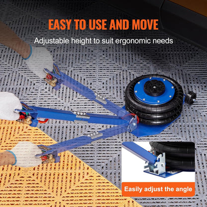 VEVOR pneumatischer Sack Air Jack Wagenheber 3t blau