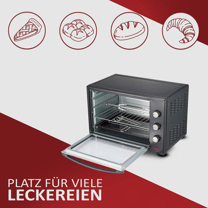 Minibackofen 60 Liter Umluft Backofen – Freistehendes Modell
