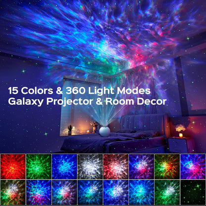One Fire Sternenhimmel Projektor, Nachtlicht mit Bluetooth, weiss