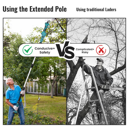 Makita 18V Teleskopstange 2.2M für Gartenschere – 180° drehbar