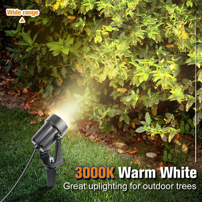 NIORSUN LED Gartenstrahler 4er-Set, warmweiss 3000K, IP67, 12 V