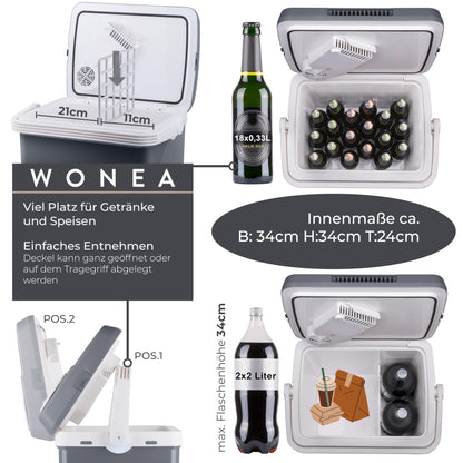 Thermoelektrische 32L Kühlbox elektrisch – Kühlen & Wärmen 12V 230V