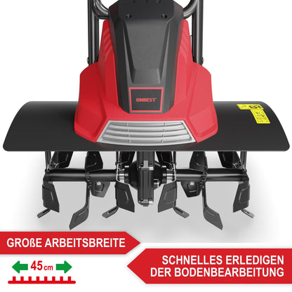 ONBEST Elektro Gartenfräse T1545, 1500 W, 45 cm Arbeitsbreite