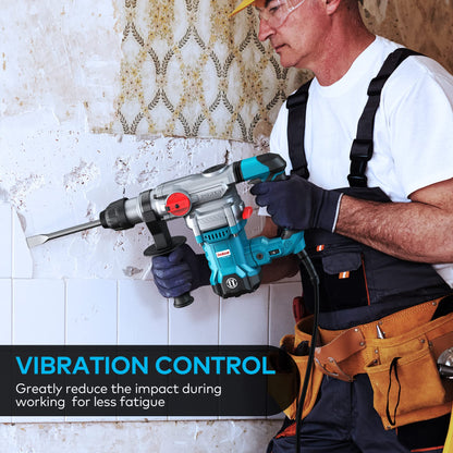 ENEACRO SDS-Plus Bohrhammer - 1500W 6Joule 32mm Beton 4-Funktionen