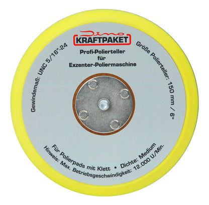 Dino KRAFTPAKET 9mm-650W Exzenter Poliermaschine Set 75-150mm