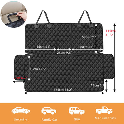 ANOSOSPECIAL Autoschondecke Hund Rückbank wasserdicht ISOFIX 135 cm