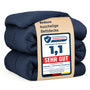 Bedsure Bettdecke 155x220 cm Ganzjahresdecke Steppdecke Blau mit Kastensteppung