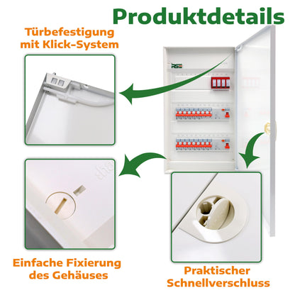 Hager VA36CN RSE Unterverteilung - Aufputz 3-reihig verdrahtet