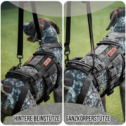 OneTigris SKYEWALKER Hundegeschirr Unterstützung – Schwarz L