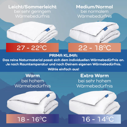 LINEA by böhmerwald nature Wildseide Duvet – 135x200 sommerleicht