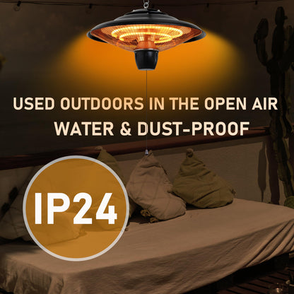 DONYER POWER Halogenheizung Garten Terrasse – 800-2000W