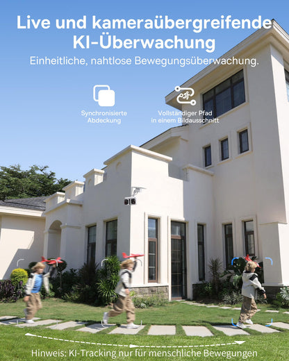Baseus Security X1 Pro Überwachungskamera aussen, Dual 3K, Solar