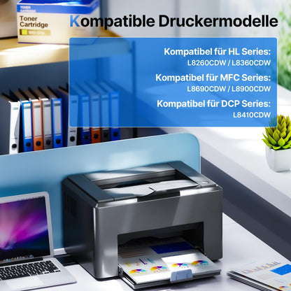 NOGIVY TN-423 Toner Set kompatibel für Brother MFC-L8690CDW, 4er-Pack