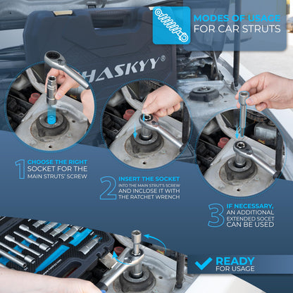 Stossdämpfer Demontage Werkzeug Satz 18-tlg. KFZ Spezial