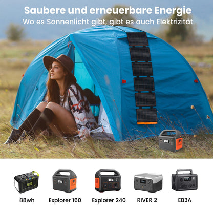 Flexsolar Solarladegerät 60W - Faltbar Wasserdicht IP67
