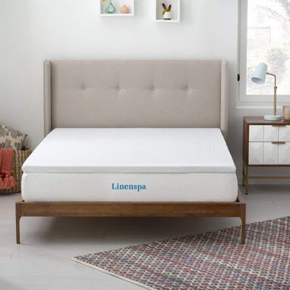 Linenspa Matratzen Topper 120x190cm – Gel Memory Foam 5cm