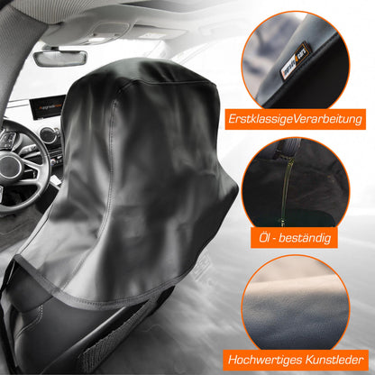 Upgrade4cars Autositzschoner Vordersitze aus Kunstleder, 2er-Set
