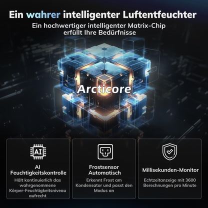 AEOCKY Boreas Luftentfeuchter elektrisch 25 L/Tag mit Ablaufschlauch